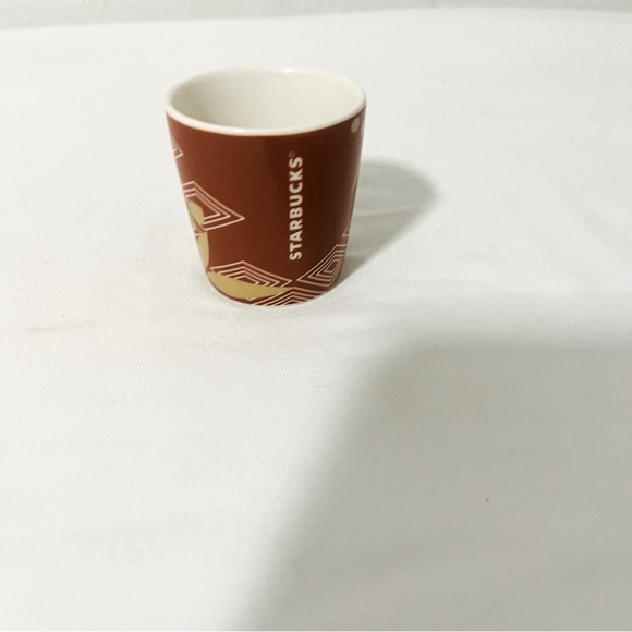 Starbucks 3 Oz Espresso Demitasse Cup with Intricate Patterns Geometric - Picture 2 of 5